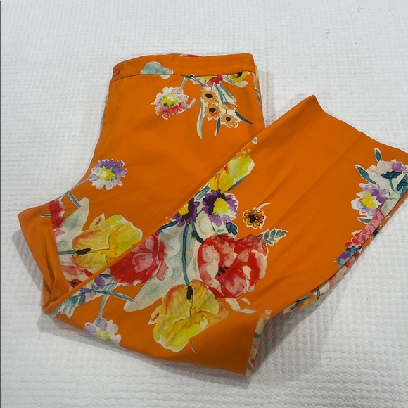 Ralph Lauren Carlina Floral Cotton Trouser purple label Botanical 16 - Picture 10 of 13